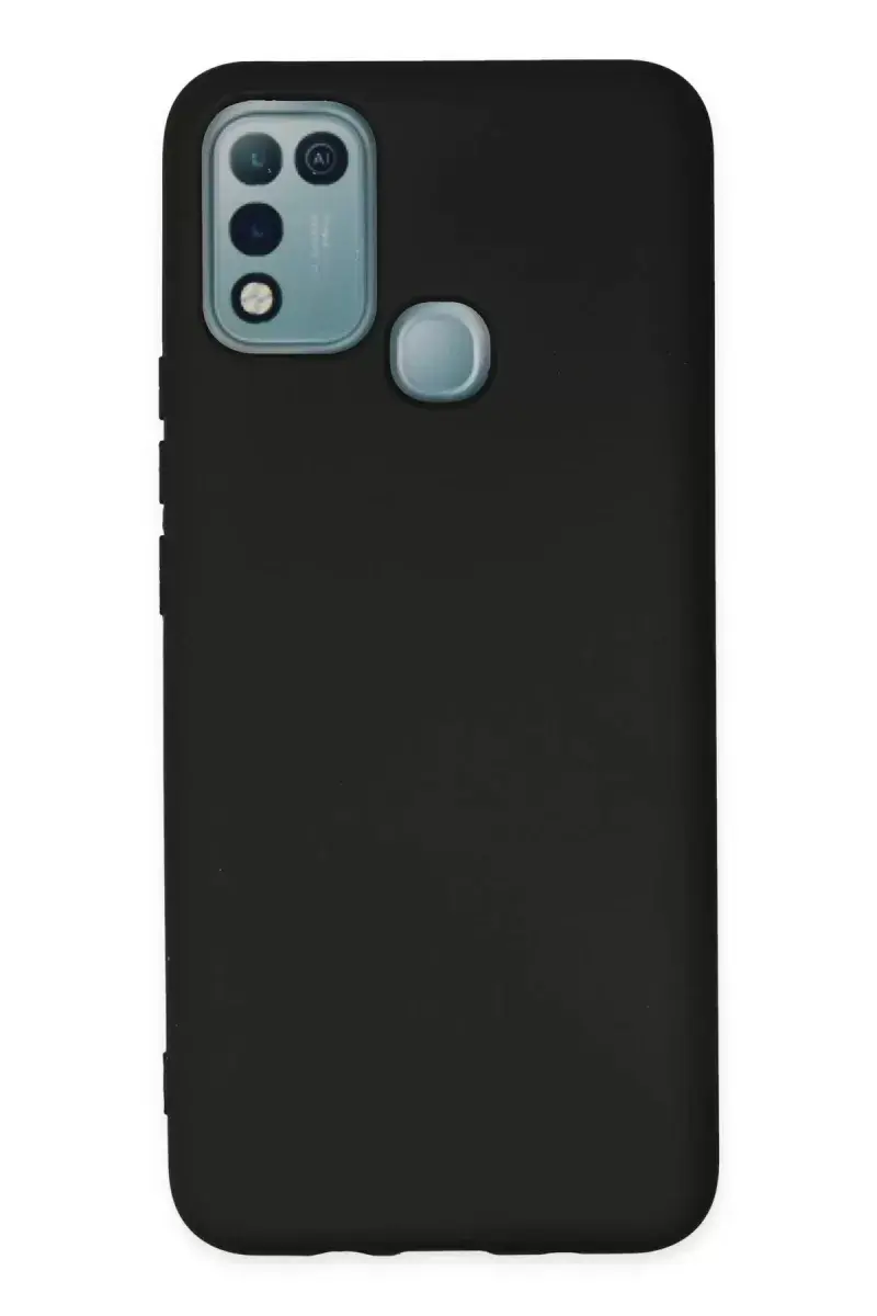 Newface İnfinix Hot 10 Play Kılıf Nano İçi Kadife Silikon - Siyah