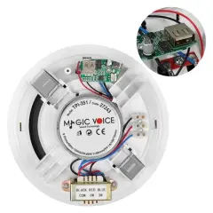 Magicvoice Tpı-351 6'' (16 Cm) Hat Trafolu Alçıpan/asma Tavan Tipi Hoparlör (6w Rms - Mp3 Usb Uyumlu) - Beyaz