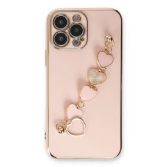 İphone 13 Pro Max Kılıf Esila Silikon - Pudra
