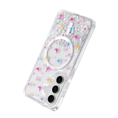 Onegif Samsung Galaxy S26 Misk Simli Magsafe Kapak - Desen 4