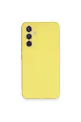 Newface Samsung Galaxy A34 5g Kılıf Nano İçi Kadife Silikon - Sarı