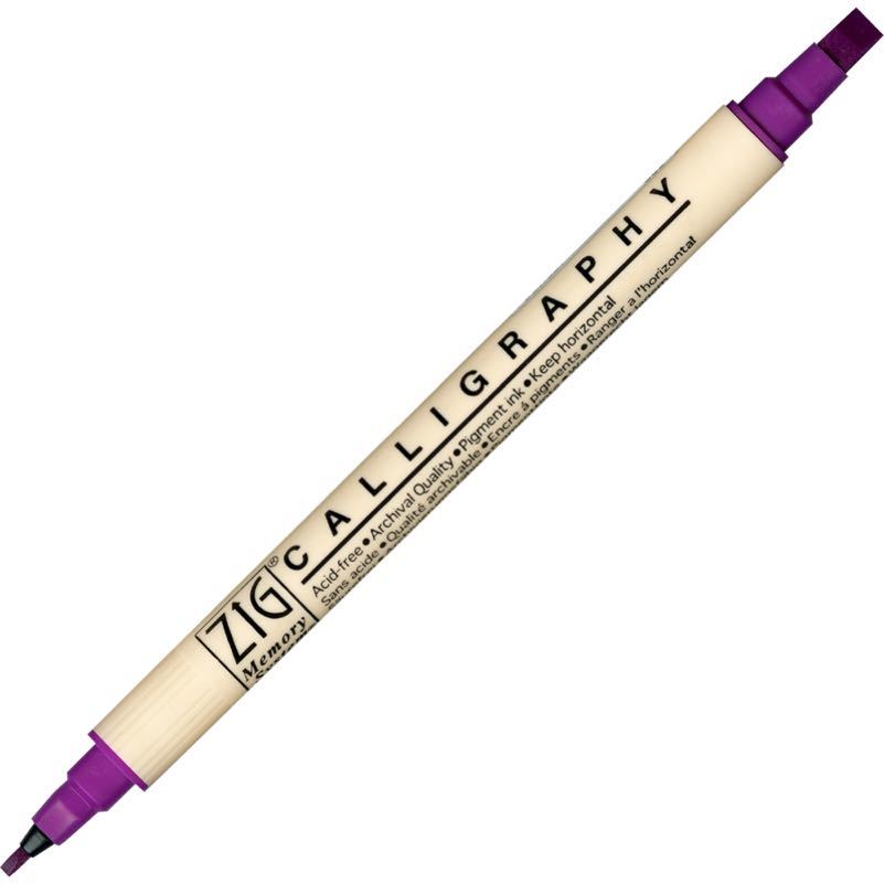 Çift Taraflı Kaligrafi Kalemi 2-5mm N:082 Fuchsia