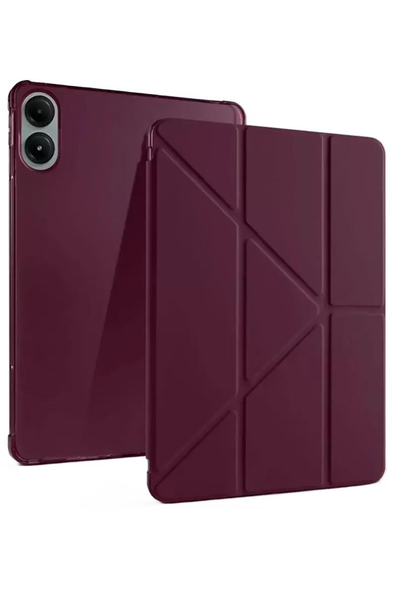 Newface Xiaomi Redmi Pad Pro 12.1 Kılıf Kalemlikli Mars Tablet Kılıfı - Mürdüm
