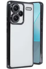 Newface Xiaomi Redmi Note 13 Pro Plus Kılıf Razer Lensli Silikon - Siyah