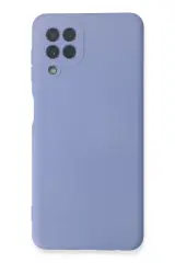 Newface Samsung Galaxy A22 Kılıf Nano İçi Kadife Silikon - Lila