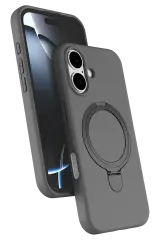 Newface Apple İphone 16 Regal Magsafe Standlı Kapak - Titan Gri