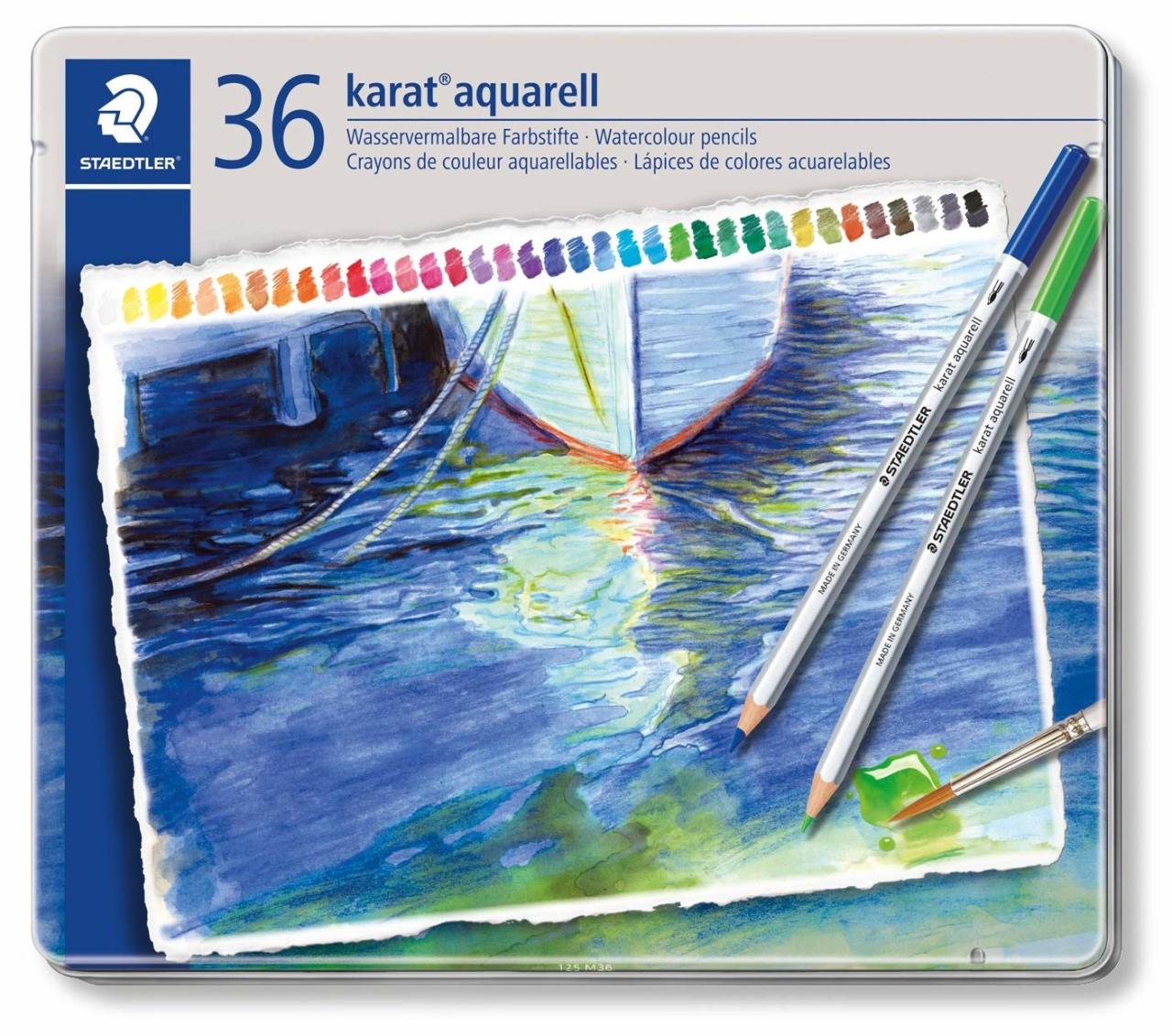 Karat Aquarell Sulandırılabilir Kuruboya Seti 36 Renk