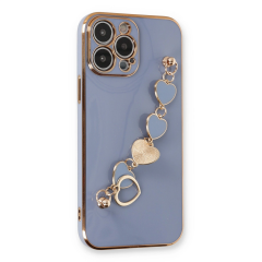 İphone 13 Pro Max Kılıf Esila Silikon - Gri