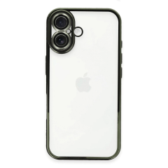 İphone 16 Plus Kılıf Razer Lensli Silikon - Yeşil