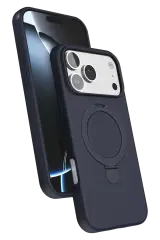 Newface Apple İphone 17 Pro Max Regal Magsafe Standlı Kapak - Lacivert