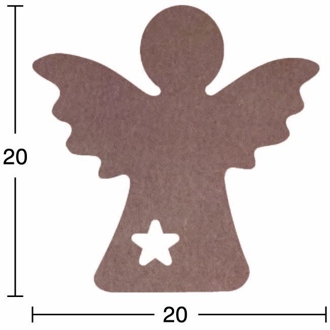 Ahşap Melek - 18mm - H70