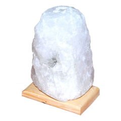 Doğal Kristal Kaya Tuzu Lambası Çankırı Kablolu Ampullü Beyaz 2-3 Kg