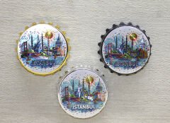 İstanbul Temalı Gazoz Kapağı Magnet - Model 2