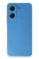 Newface Xiaomi Redmi 13c Kılıf Nano İçi Kadife Silikon - Mavi