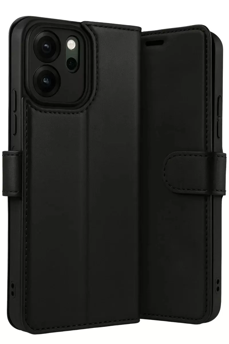 Newface Oppo Reno 14f Trend S Plus Kapaklı Kılıf - Siyah