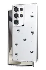 Newface Samsung Galaxy S25 Ultra Fiyonk Desenli Kapak - Desen 1