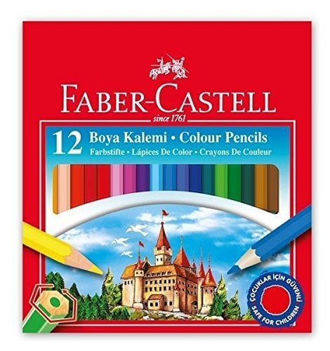 Yarım Boy Kuruboya Kalemi - 12li