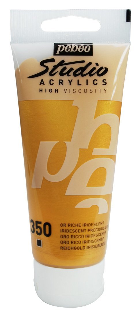 Studio Akrilik Boya - Iridescent Precious Gold - 100ml - N:350