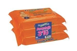 Freshn Soft Classıc Islak Bebek Havlusu - 3 lü Paket