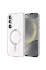 Newface Samsung Galaxy S24 Kılıf Kross Magneticsafe Kapak - Titan Gri