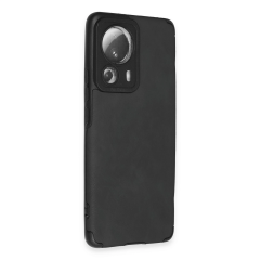 Xiaomi Mi 13 Lite Kılıf Loop Deri Silikon - Siyah