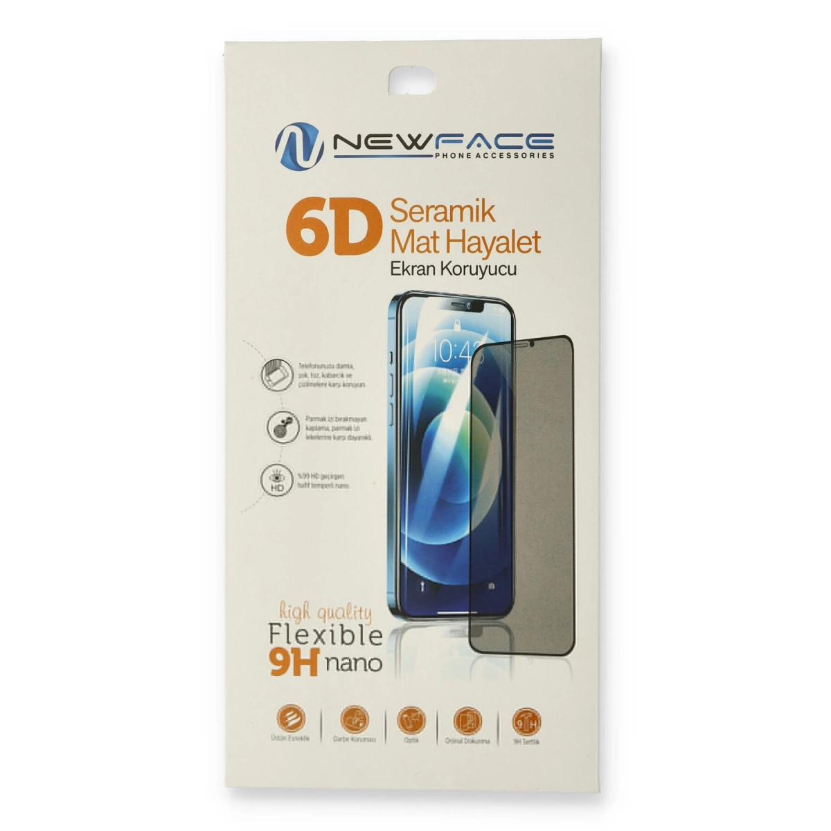 İphone 14 Pro 6d Mat Seramik Hayalet Nano Ekran Koruyucu