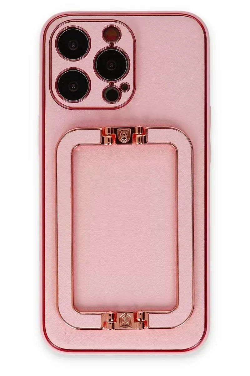 Newface İphone 13 Pro Max Kılıf Coco Elit Kapak - Pembe