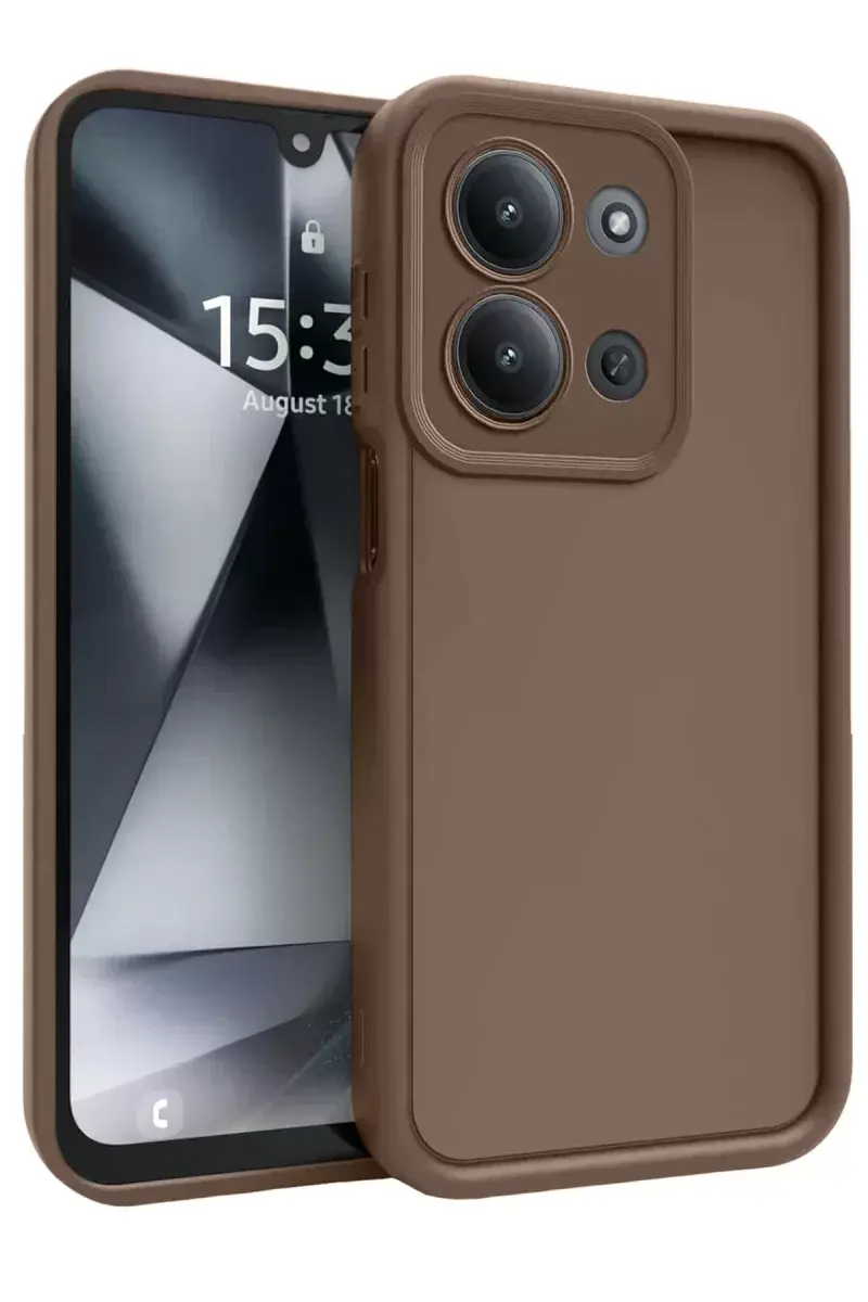 Newface Xiaomi Redmi 15c 4g Viera Silikon - Kahverengi