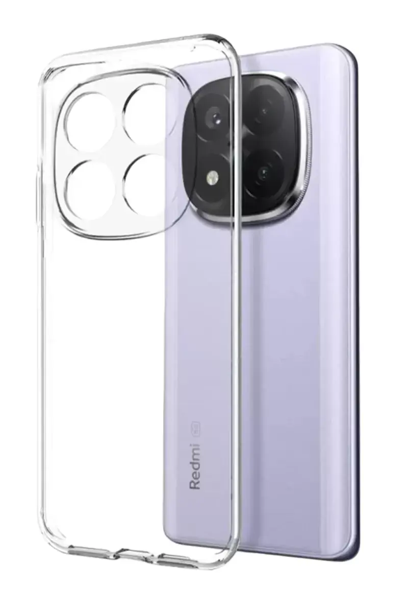 Newface Xiaomi Redmi Note 15 Pro 5g Lüx Şeffaf Silikon - Şeffaf