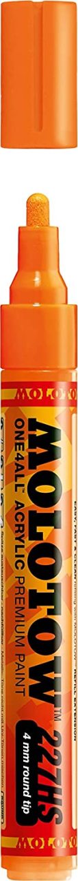 227HS-CO One4all 4mm - N:218 Neon Orange Fluorescent