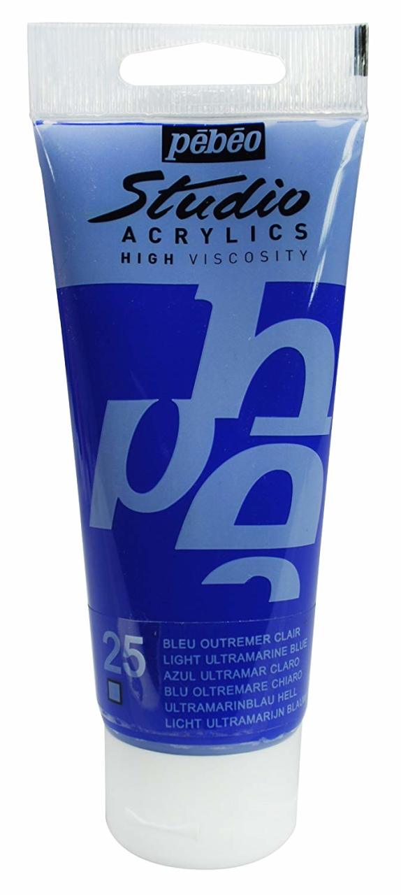 Studio Akrilik Boya - Light Ultramarine Blue - 100ml - N:25