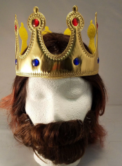 Altın Renk Eva Malzemeden İmal Çocuk Kral Tacı 57 Cm