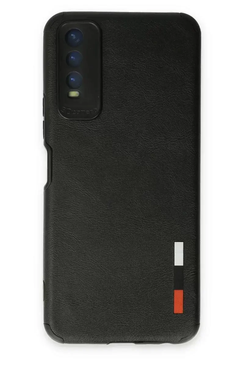 Newface Vivo Y11s Kılıf Loop Deri Silikon - Siyah
