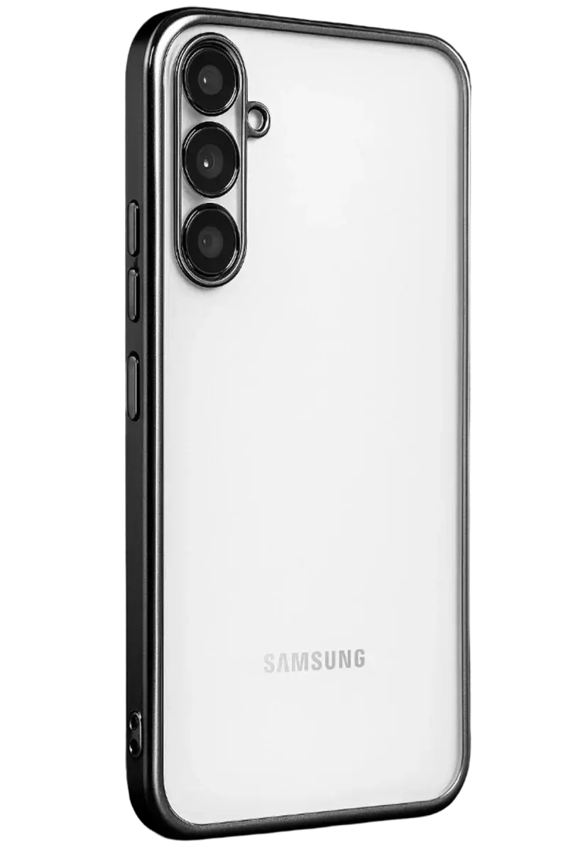 Newface Samsung Galaxy A34 5g Kılıf Razer Lensli Silikon - Siyah