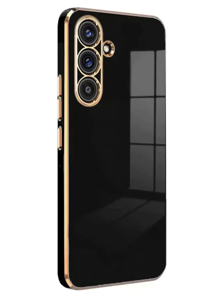 Newface Samsung Galaxy S25 Plus Kılıf Volet Silikon - Siyah