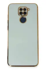 Newface Xiaomi Redmi Note 9 Kılıf Volet Silikon - Açık Yeşil