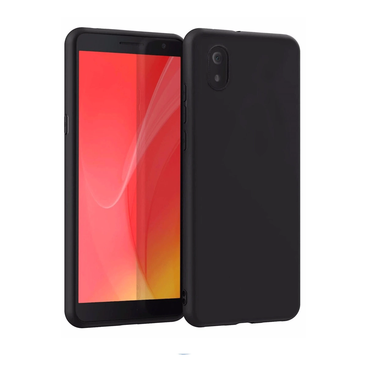 Tcl L7 Kılıf First Silikon - Siyah