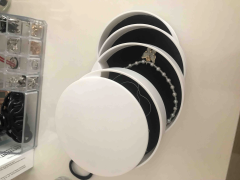 4 Katlı Dönebilen Silindir Takı Ve Makyaj Organizer Kutusu