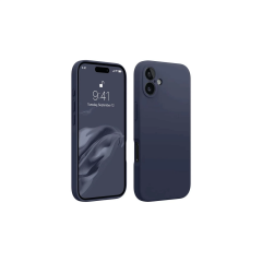İphone 16 Kılıf First Silikon - Lacivert