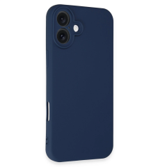 İphone 16 Kılıf First Silikon - Lacivert