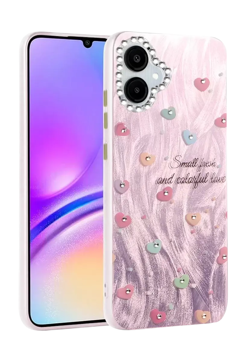 Newface Samsung Galaxy A06 Kılıf Blade Aynalı Desenli Kapak - Desen 8