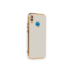 Huawei P20 Lite Kılıf Volet Silikon - Beyaz