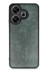Newface Xiaomi Redmi 13 4g Kılıf Aras Deri Kapak - Koyu Yeşil