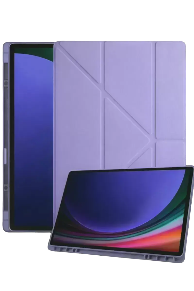 Newface Samsung Galaxy Tab A11 Kalemlikli Mars Tablet Kılıfı - Lila