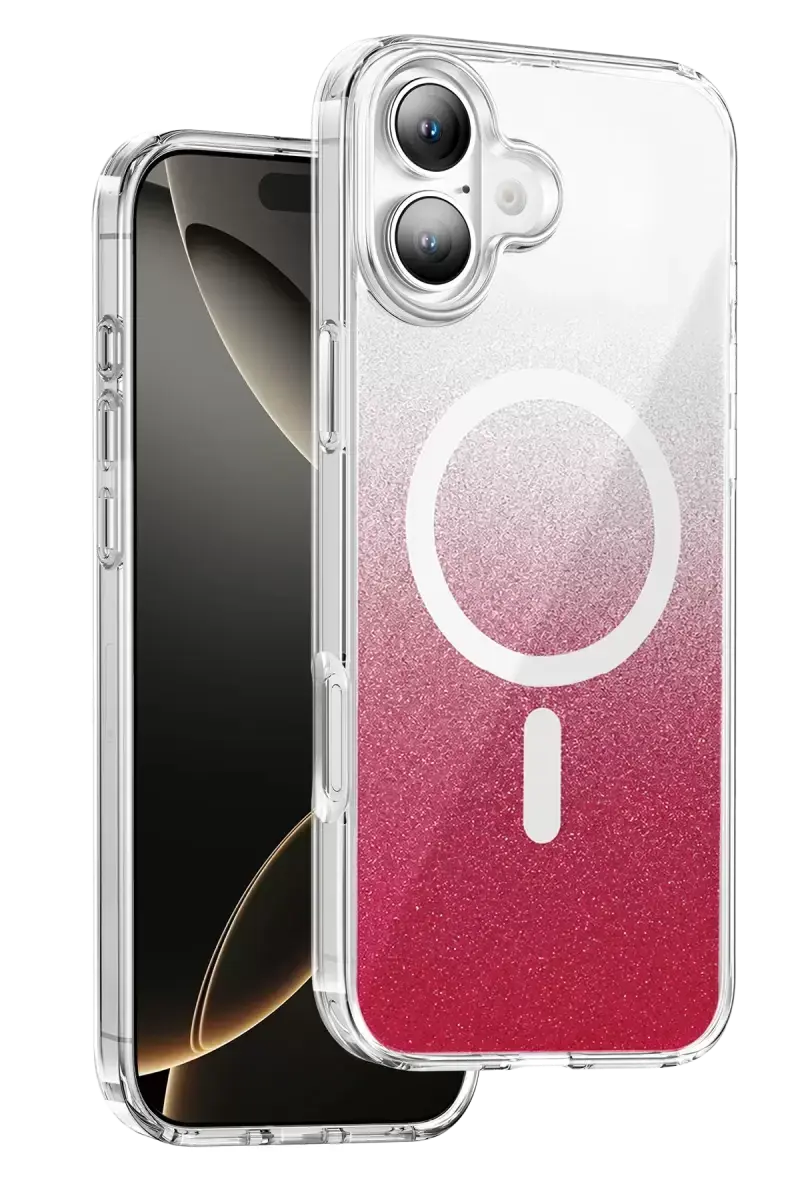 Onegif Apple İphone 17 Sora Simli Magsafe Kapak - Kırmızı