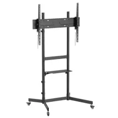 Vontech V1044ve 55''-100'' Uyumlu Tekerlekli Ayaklı Raflı Lcd-led Tv Sehpası Standı