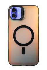 Newface İphone 16 Plus Kılıf Primera Magsafe Standlı Kapak - Siyah