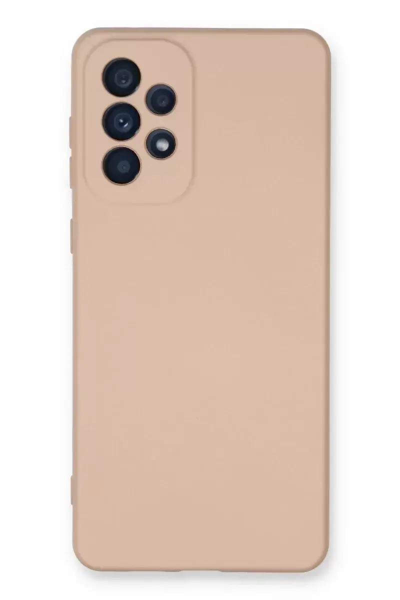 Newface Samsung Galaxy A73 5g Kılıf Nano İçi Kadife Silikon - Pudra