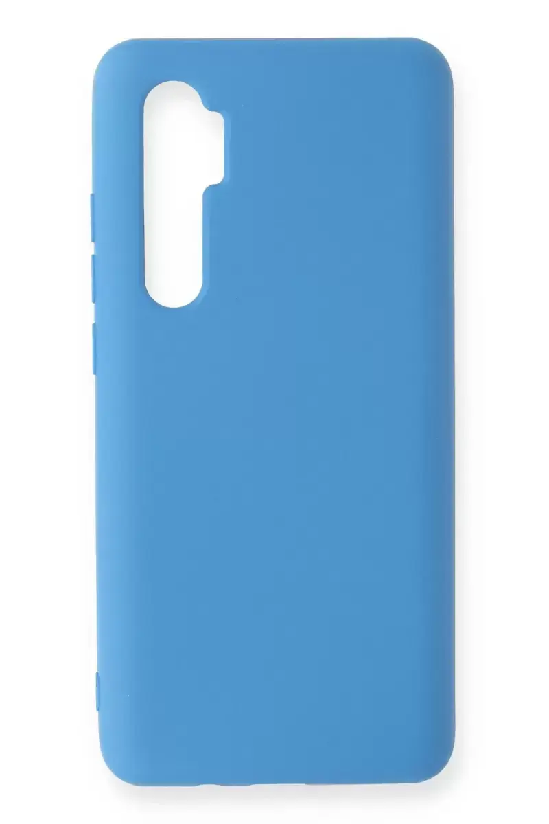 Newface Xiaomi Mi Note 10 Lite Kılıf Nano İçi Kadife Silikon - Mavi