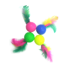 Eastland Tüylü Kedi Oyun Topu 4 cm - 8 cm ( 4 ADET )